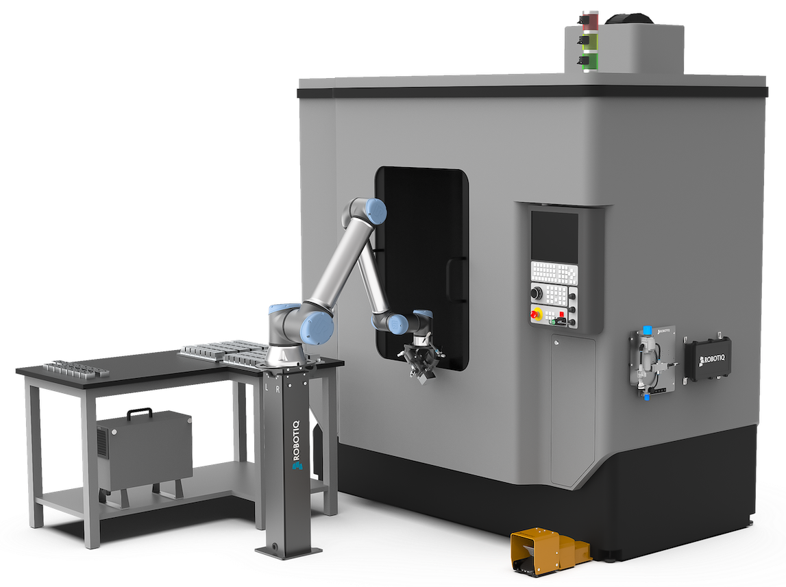 Robotiq Machine Tending Solution installed with CNC