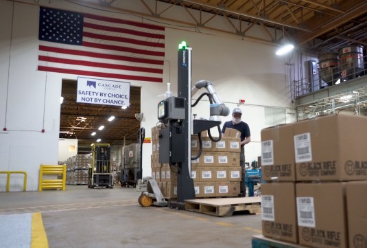 Robotiq Palletizing Solution installed at Cascade Coffee Facility